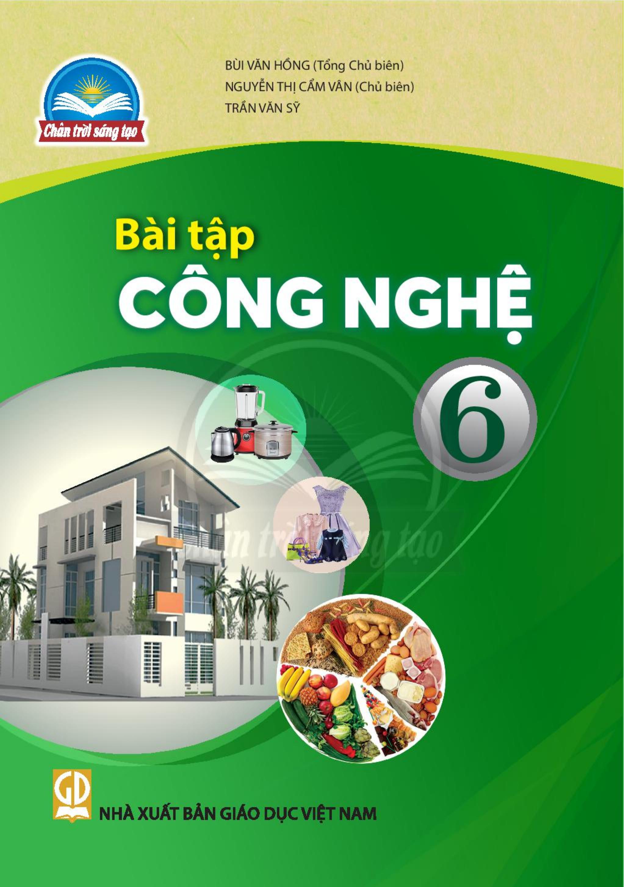Bài tập Công nghệ lớp 6 Bộ chân trời sáng tạo