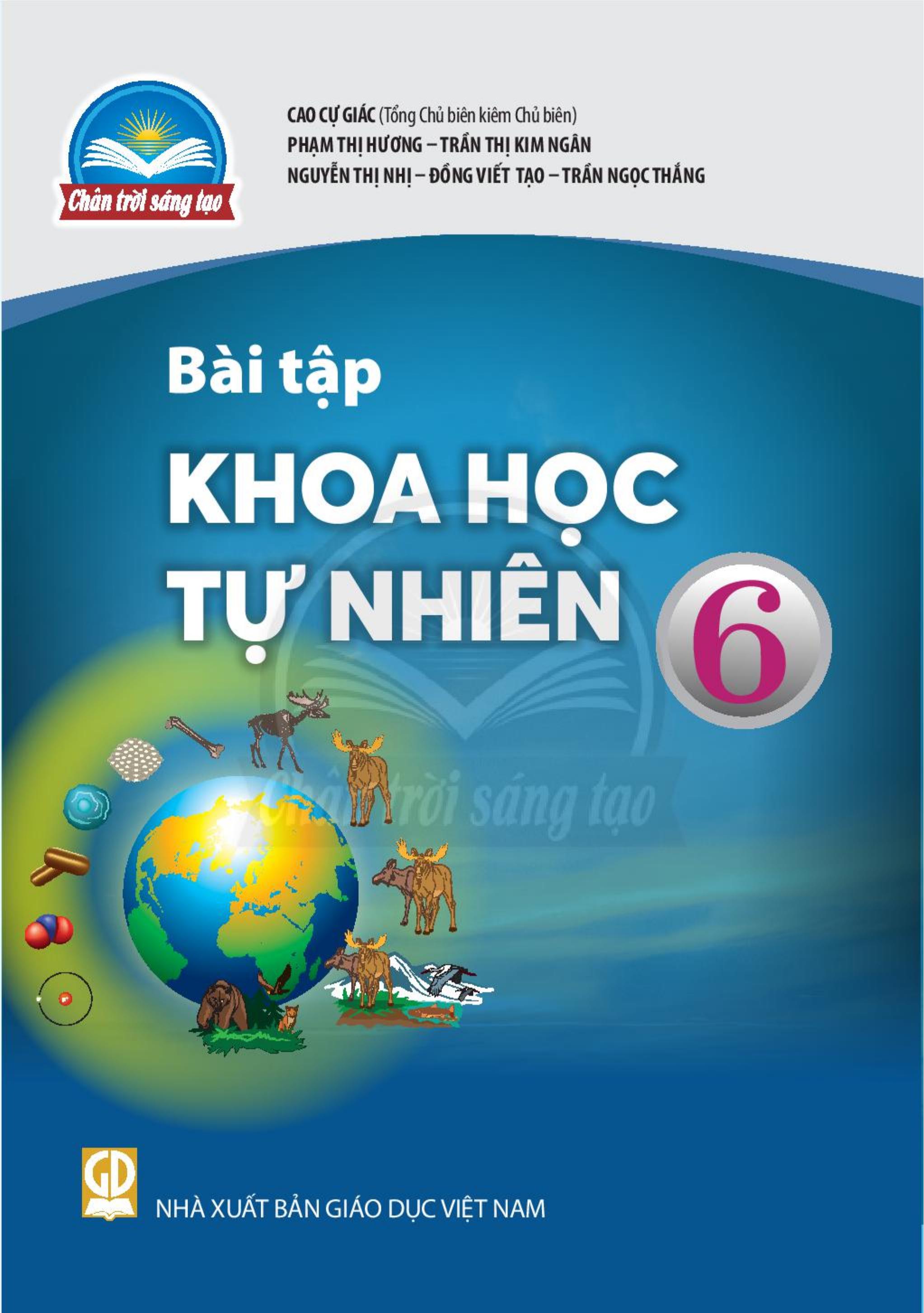 Bài tập Khoa học tự nhiên lớp 6 Bộ chân trời sáng tạo