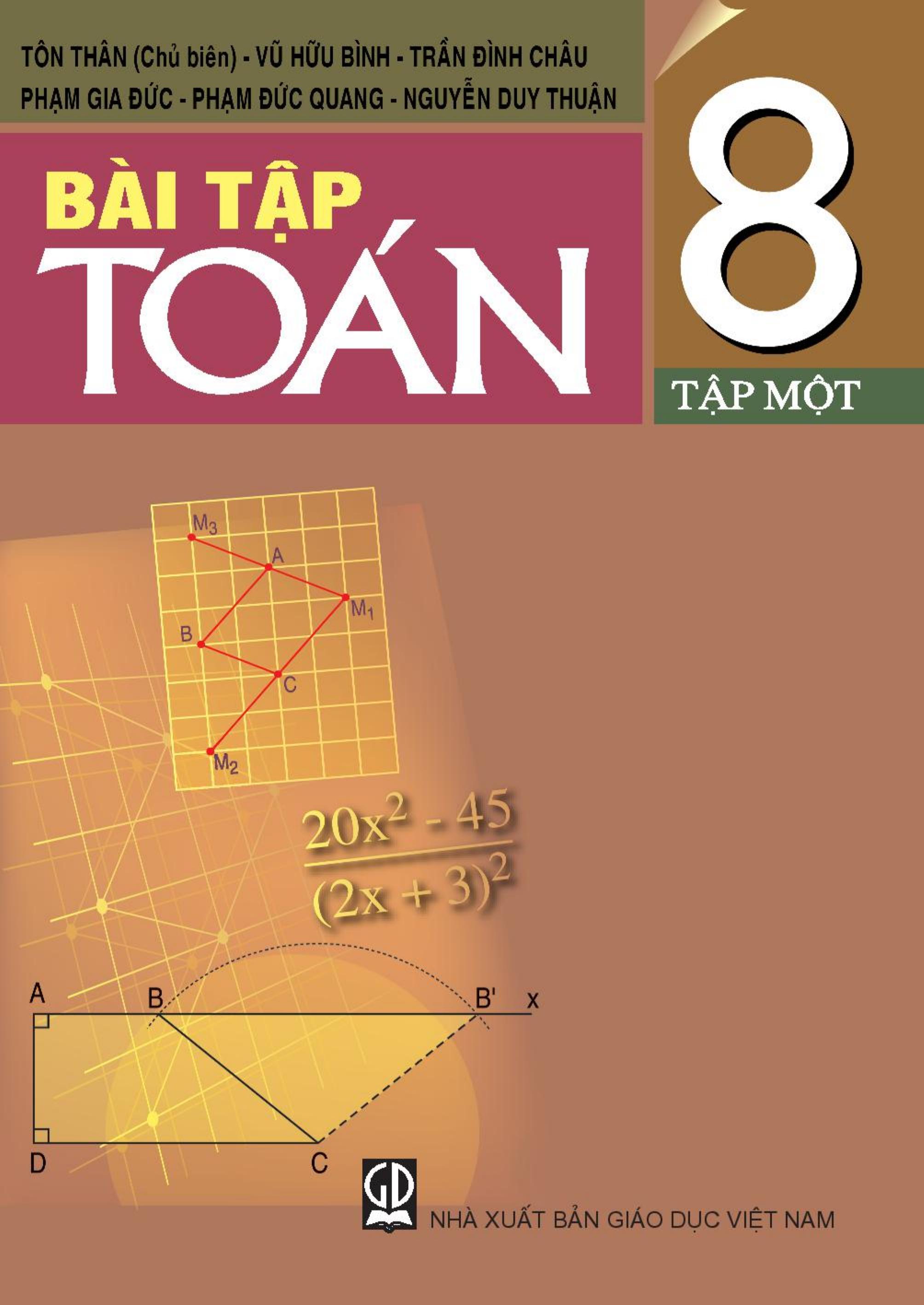 Bài tập toán lớp 8 tập 1