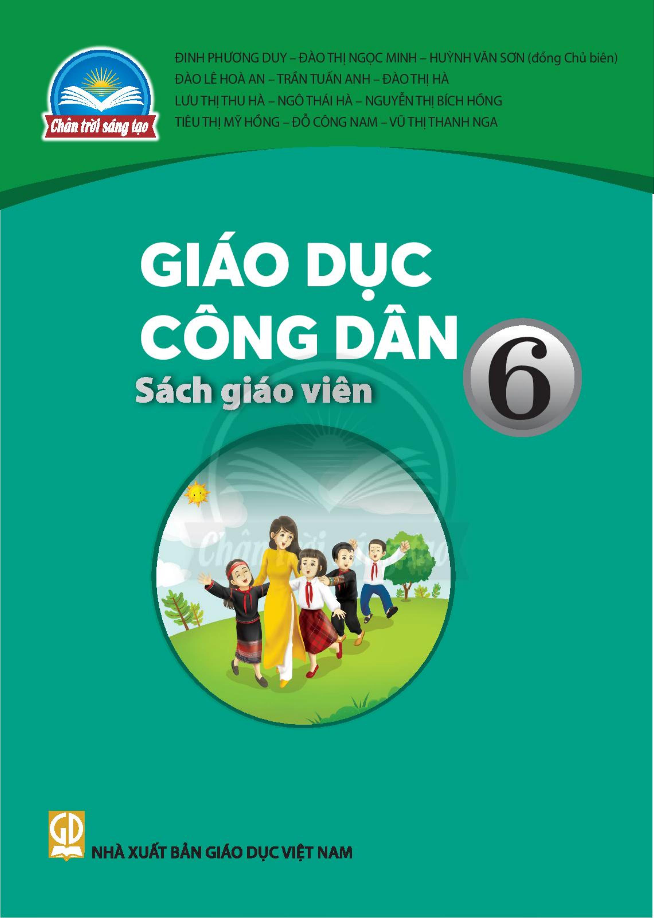Sách giáo viên Giáo dục công dân lớp 6 Bộ chân trời sáng tạo