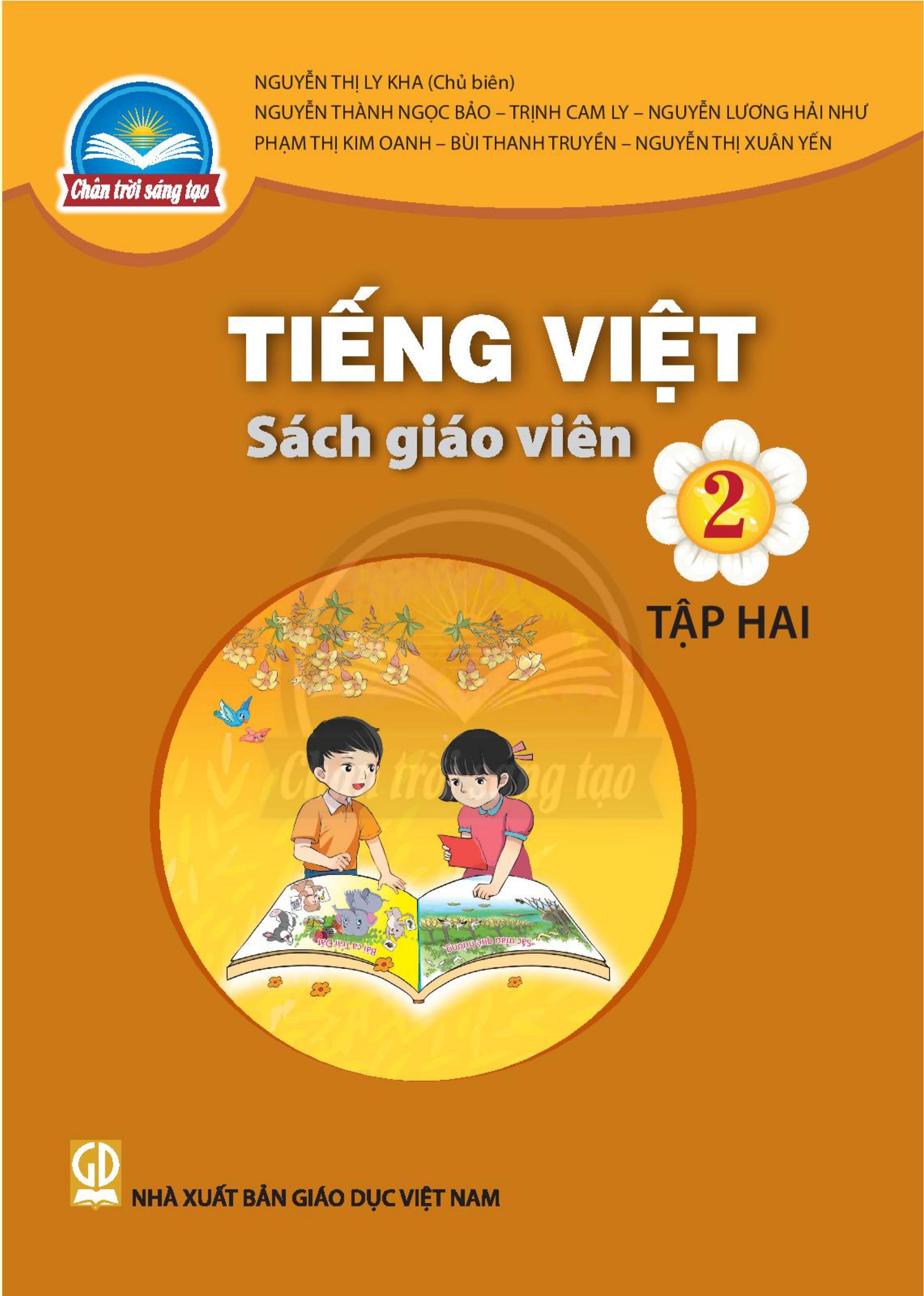 Sách giáo viên Tiếng Việt lớp 2 tập 1 Bộ chân trời sáng tạo