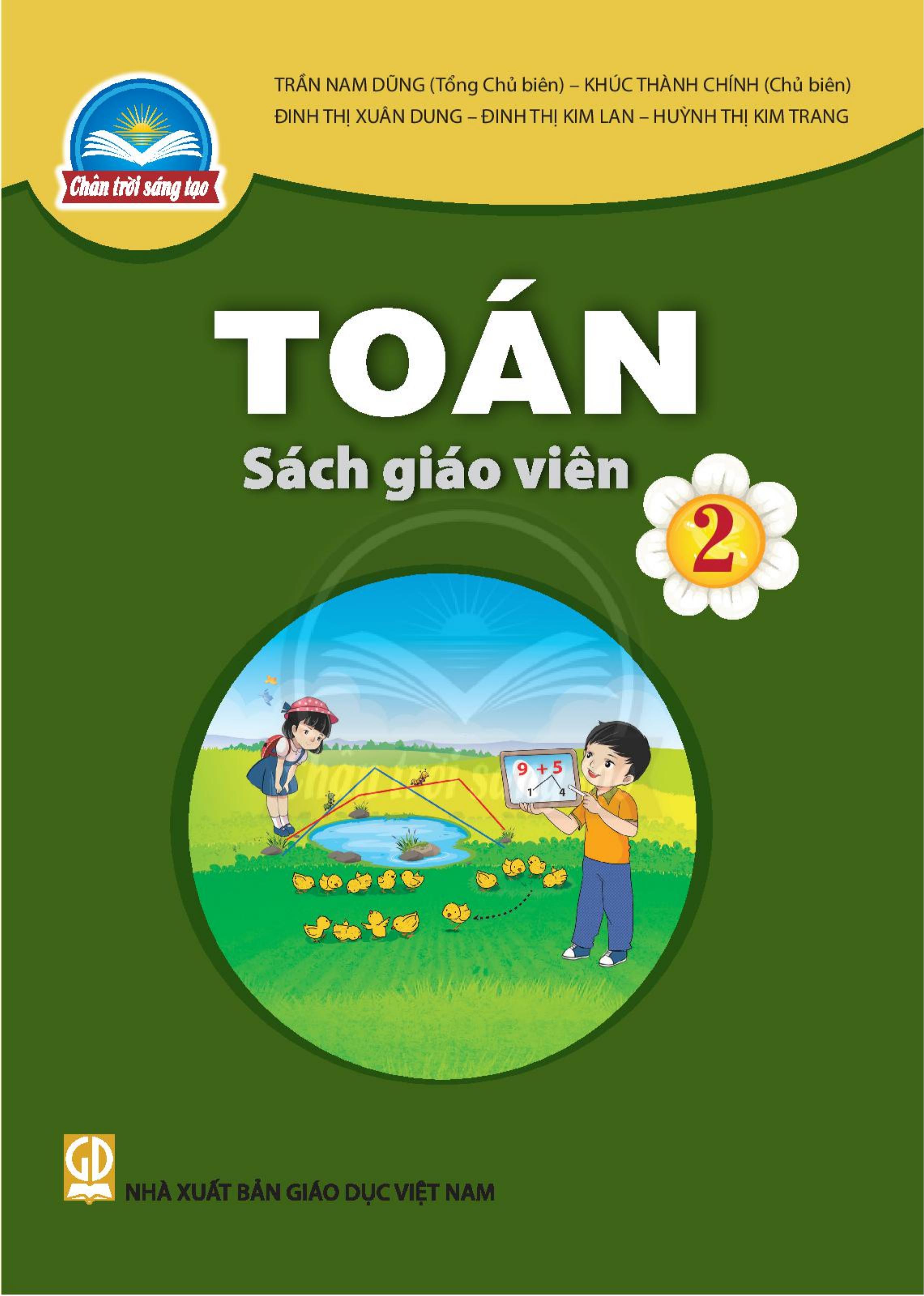 Sách giáo viên Toán lớp 2 Bộ chân trời sáng tạo