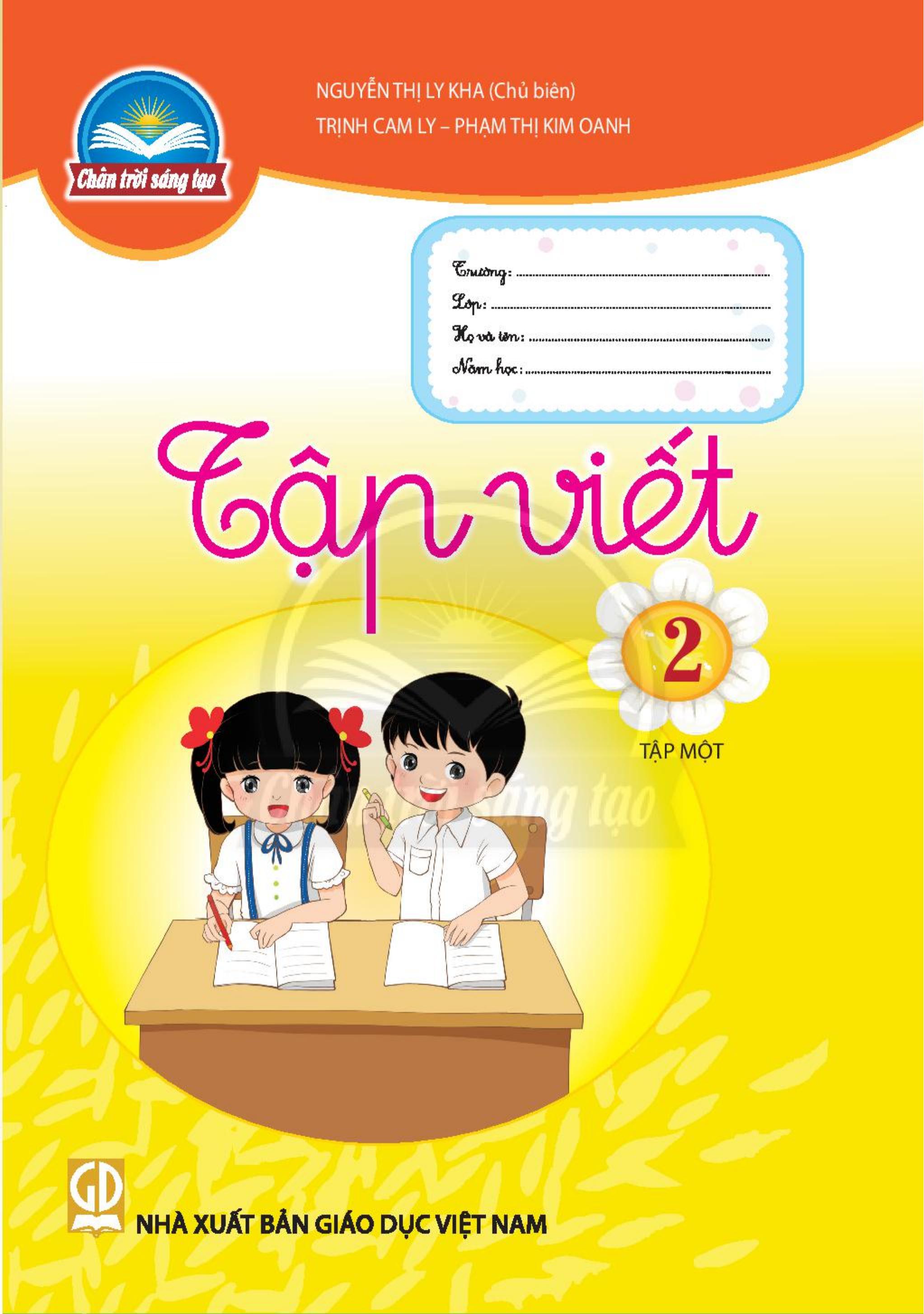 Tập viết lớp 2 Bộ chân trời sáng tạo