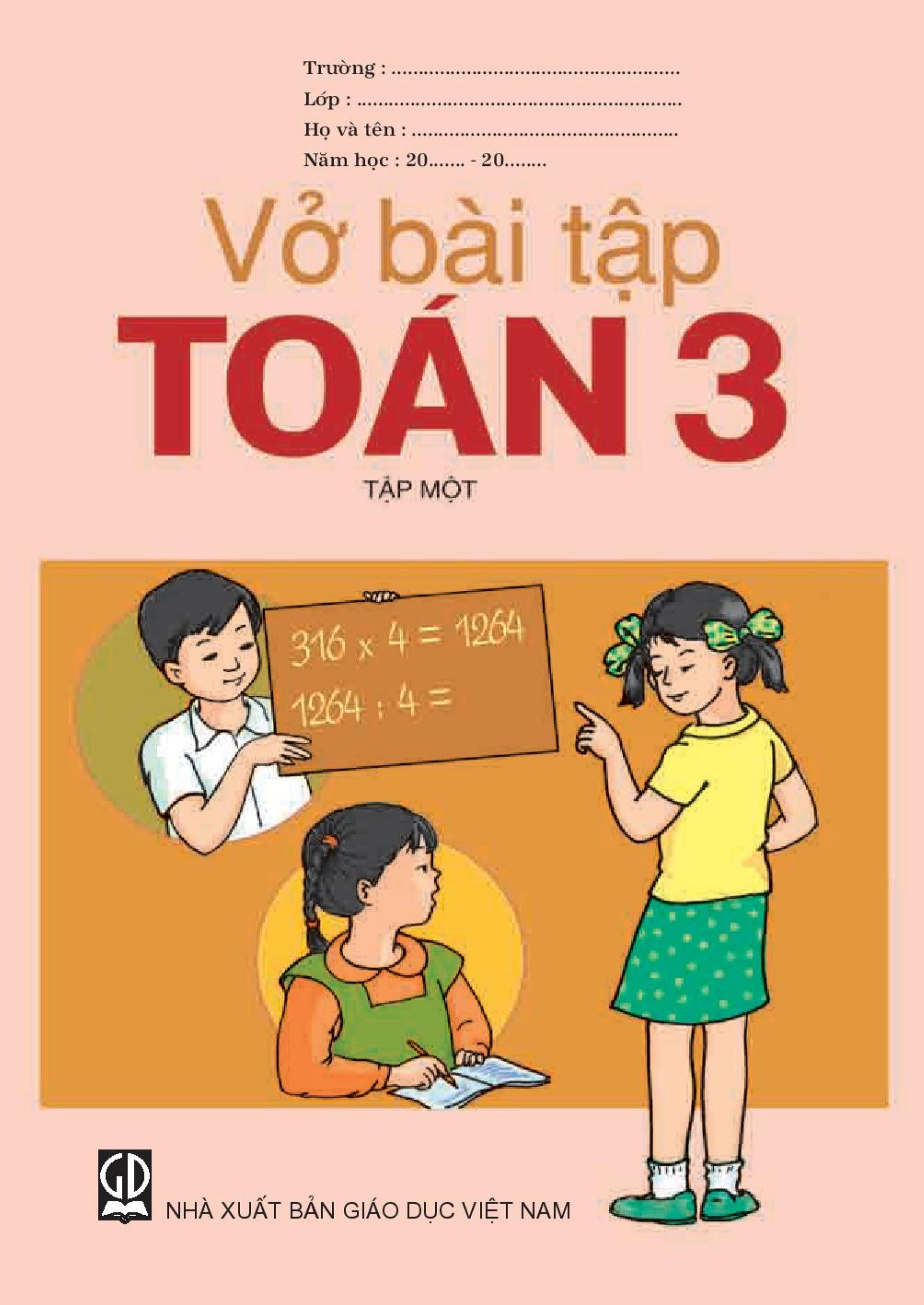 Vở bài tập Toán lớp 3 tập 1