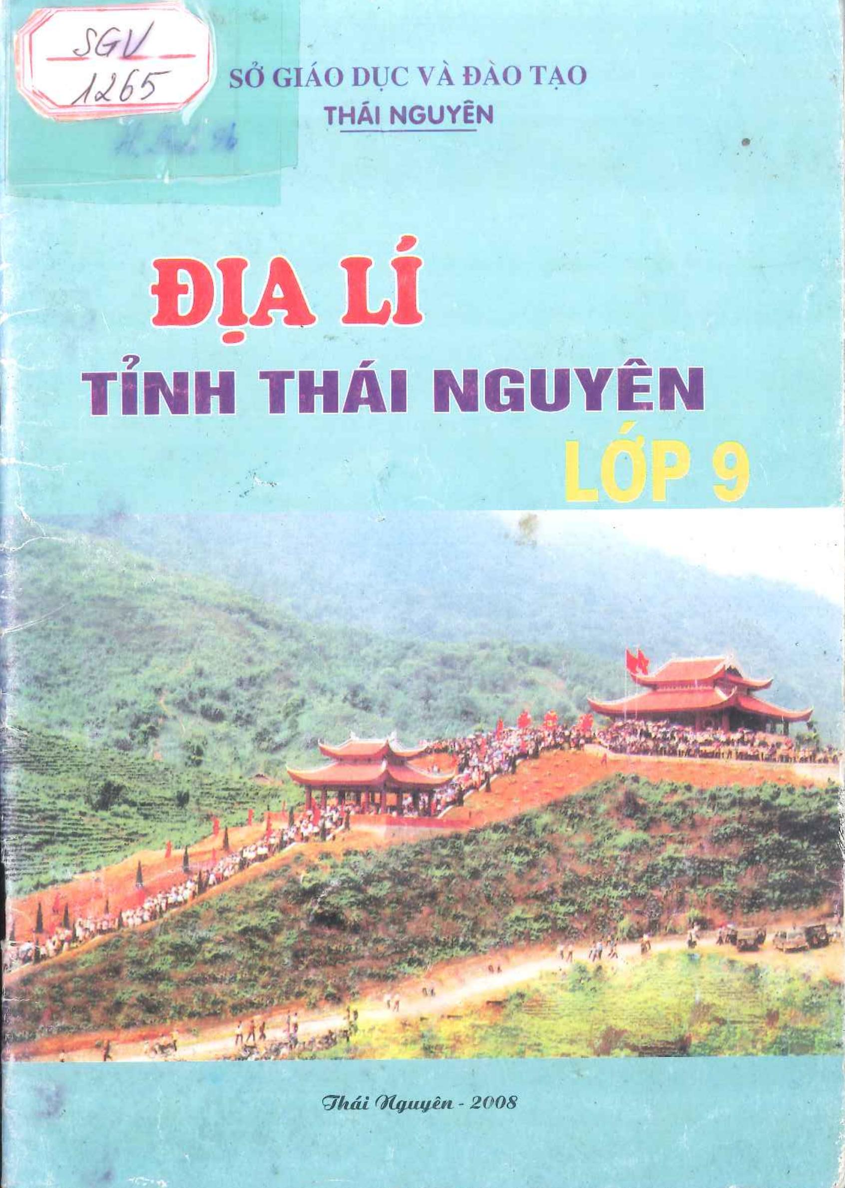 Địa lý tỉnh Thái Nguyên lớp 9