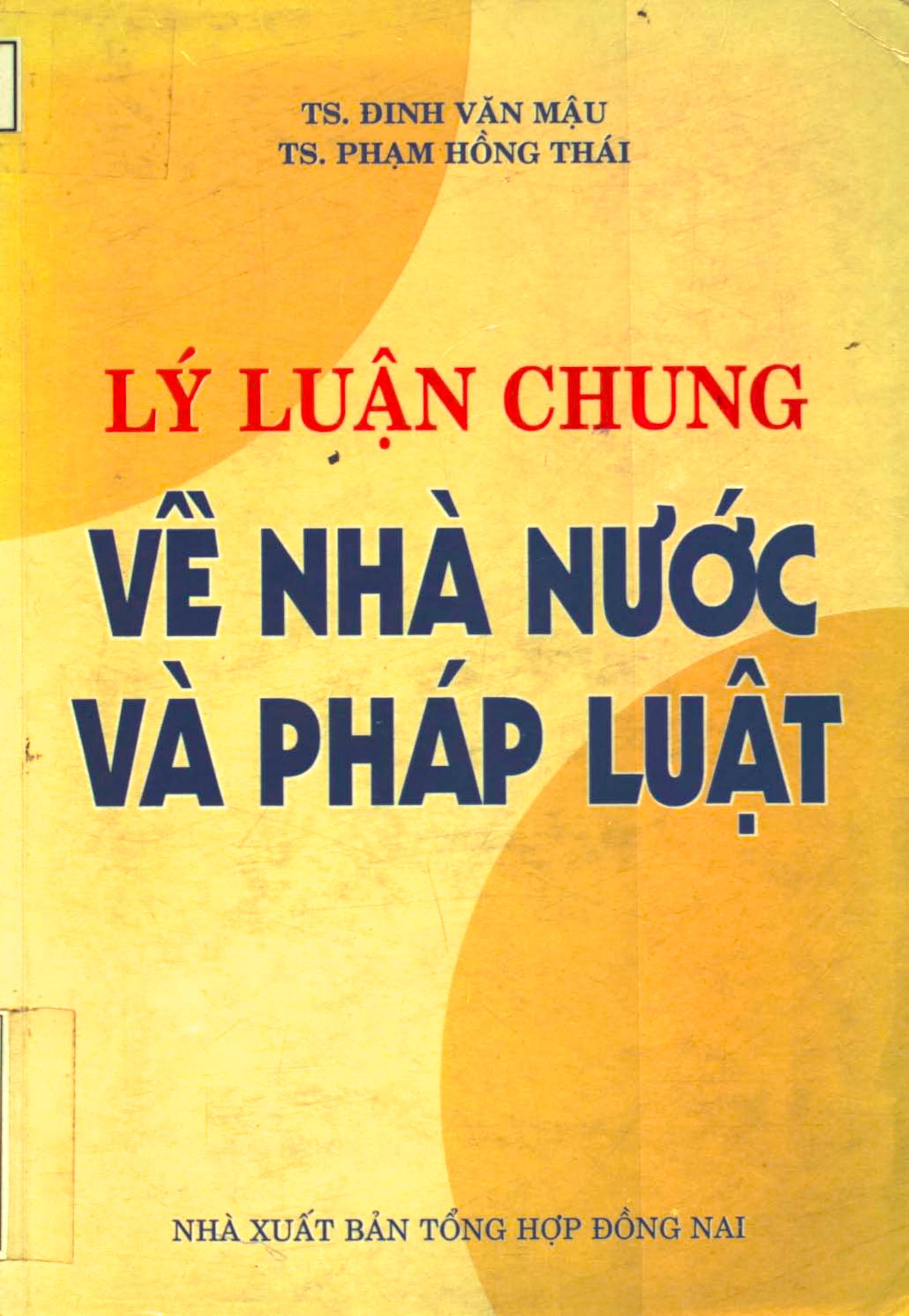 Lý luận chung về Nhà nước và pháp luật