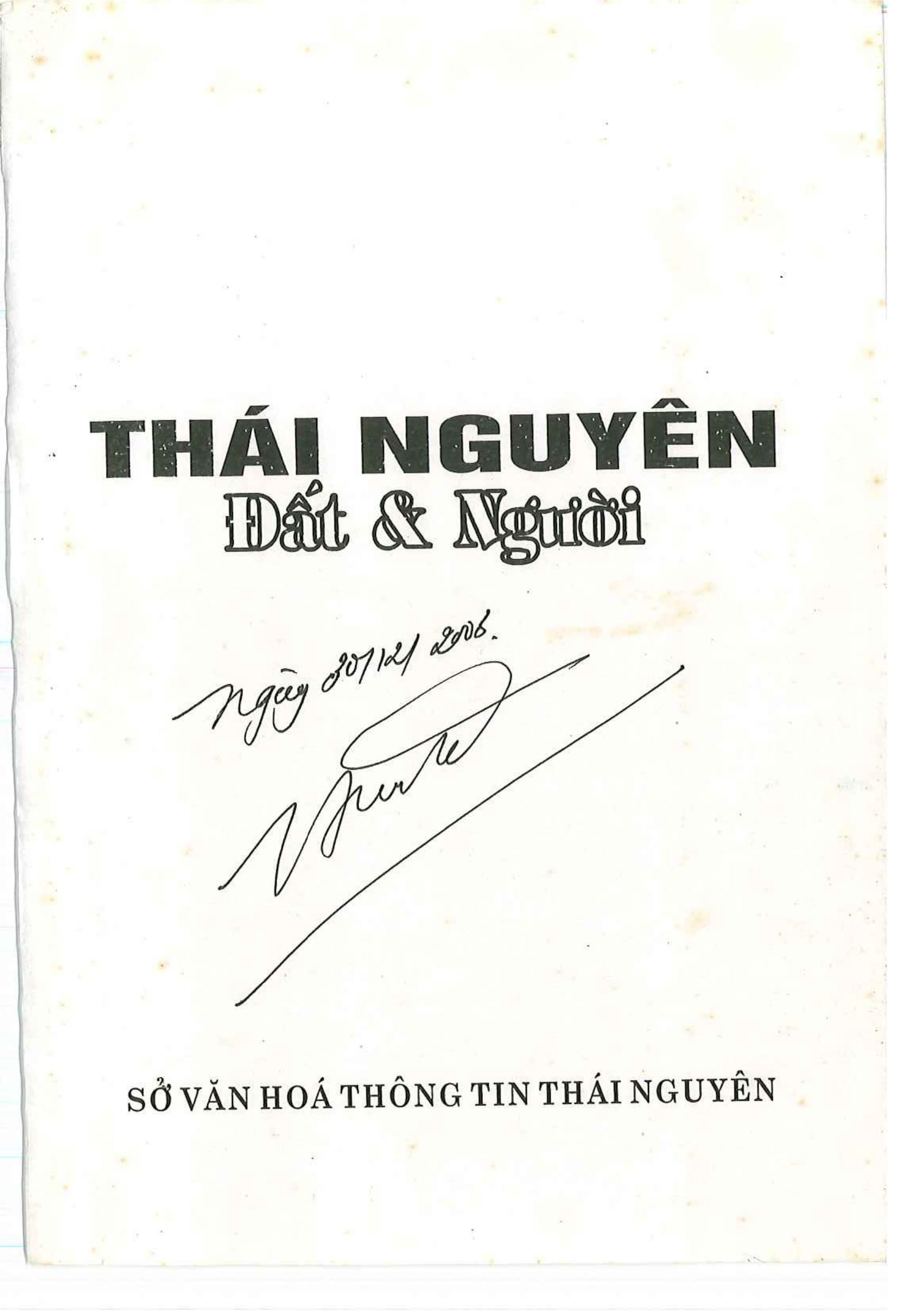 Thái Nguyên đất và người