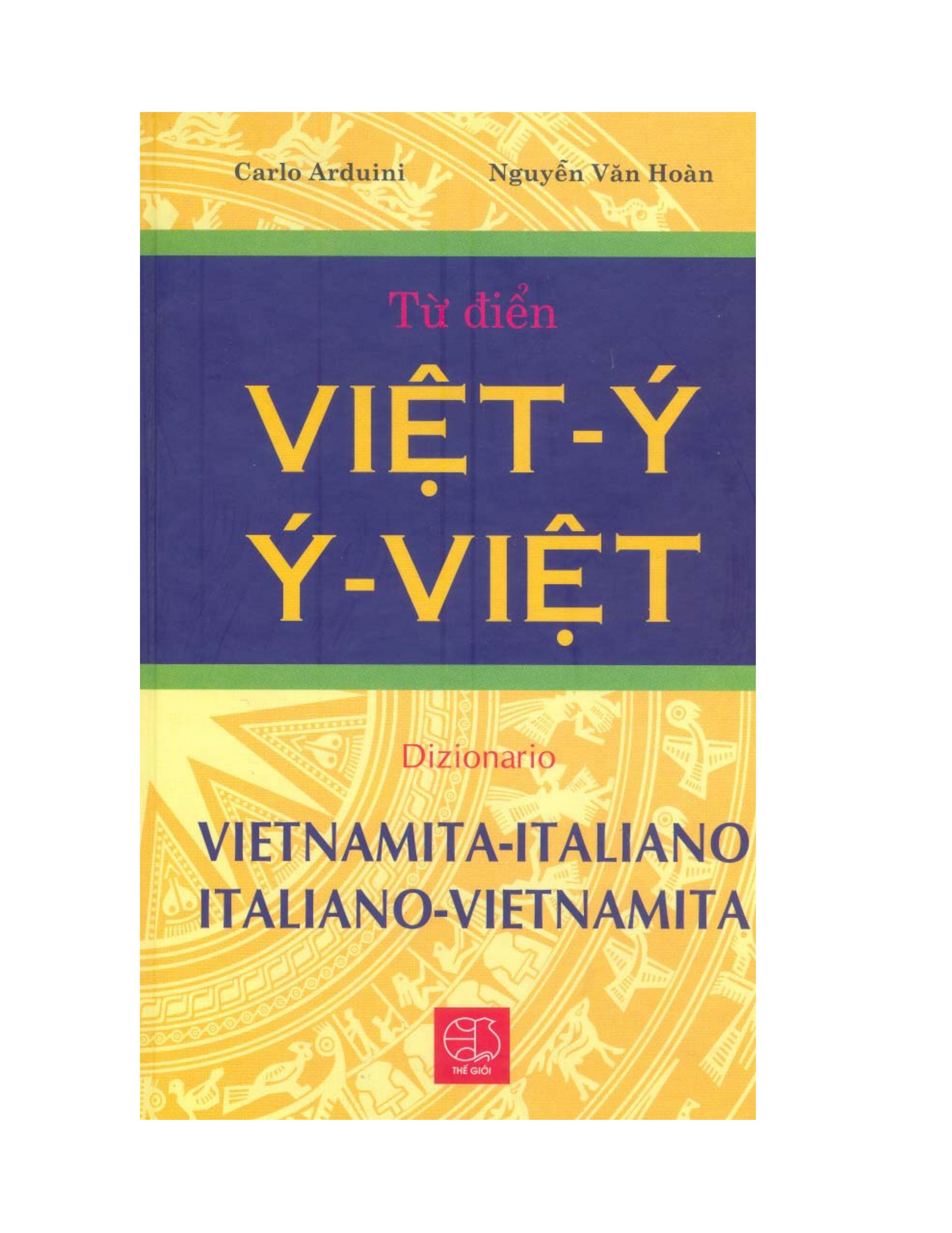 Từ điển Việt - Ý Ý - Việt