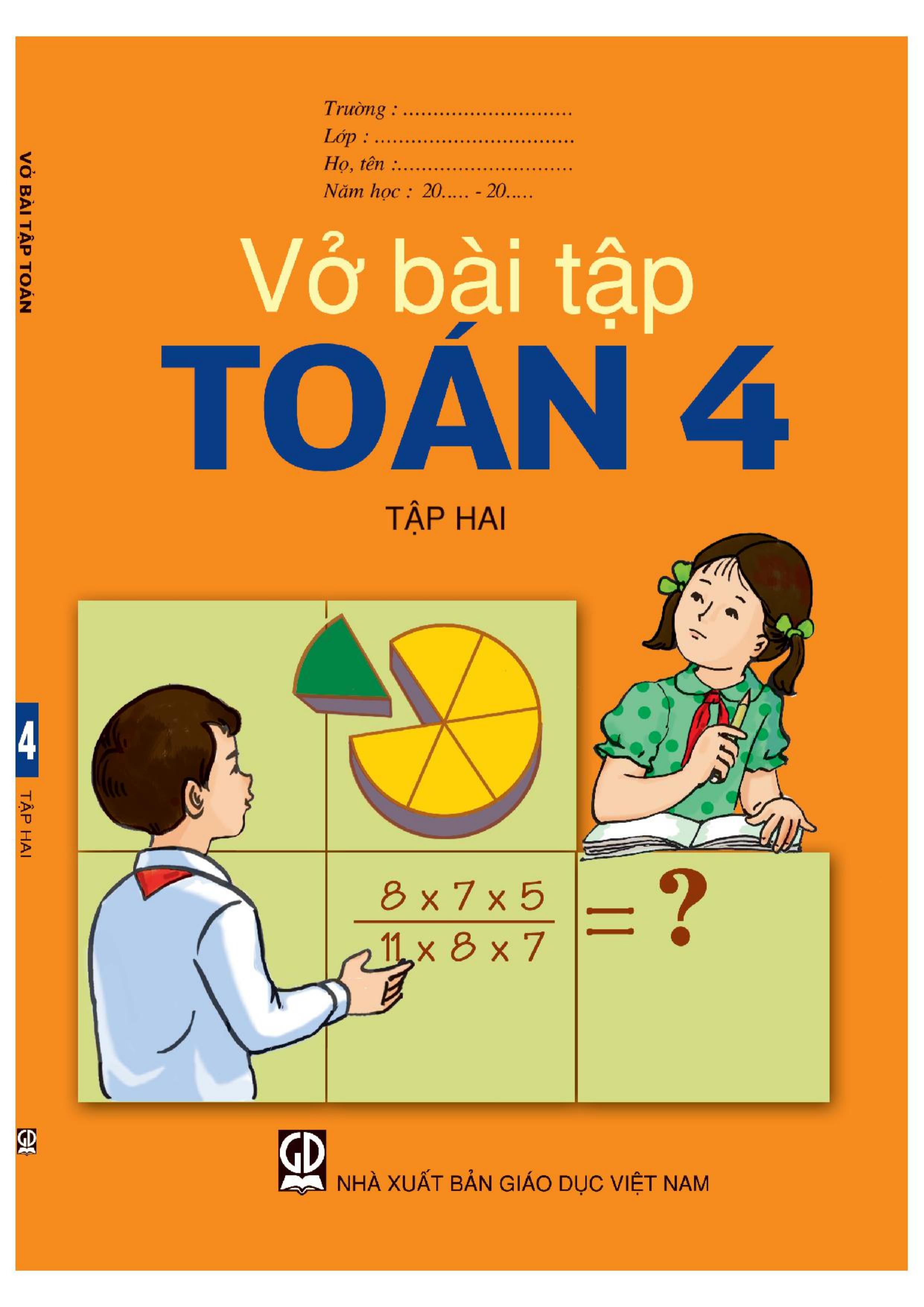 Vở bài tập toán 4 Tập 2